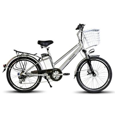 China Bicicletas eléctricas de la ciudad de 24 pulgadas Unisex NO Batería de litio plegable 250W 48V 10AH en venta