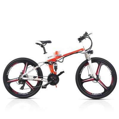 China 12.8AH Lithium Battery Full Suspension 48V 350W Aluminium Alloy Electric Mountain Bicycle for sale