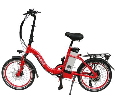 China Aluminum Alloy 20 Inch Folding Electric Bike With 250W 8fun Motor Lithium Battery for sale