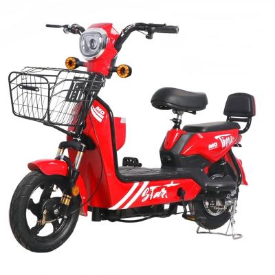 China 14 Inch Full Suspension Electric City Bike 350W 48V 12ah 2 Seat Electric Bicycle for sale