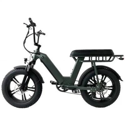 China Bicicleta eléctrica de neumáticos de grasa de 2 ruedas 48V 500W aleación de aluminio 20 pulgadas de neumático de grasa bicicleta eléctrica en venta