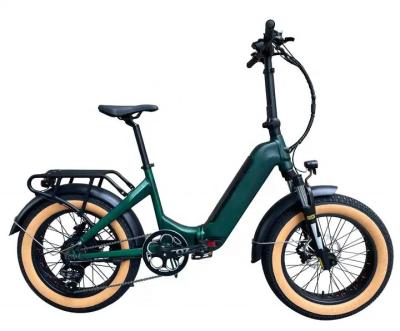 China 20 Inch Retro Folding Step Thru Electric Bike 48V 750W With LCD Display for sale