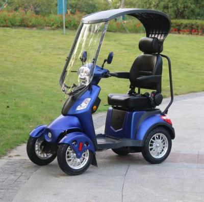 China EEC / COC Approved 4 Wheel Electric Mobility Scooter With Roof 60V 500W Motor Power for sale