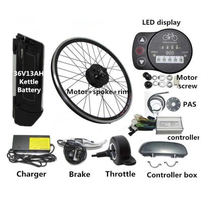 China 36V 13AH Lithium Battery Electric Bicycle Parts With LED / LCD Display Brushless Motor for sale