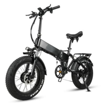 China Disc Brake 1000W Electric Folding Bike 48V 17Ah 7 Speed City Fat Tire E Bike for sale