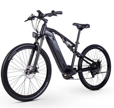 China 500W 27.5 pulgadas bicicleta de montaña eléctrica de aleación de aluminio marco de suspensión completa de la bicicleta eléctrica en venta