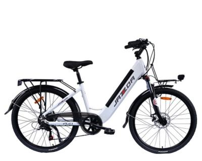 China Ladies Step Thru Electric City Bike 36V 11Ah 7 Speed 26