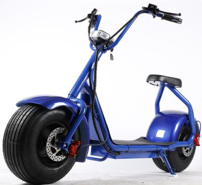 China 800w Citycoco Scooter XWZ-H001 with 60V 12AH Lead Acid Battery and Max Speed of 25km/h for sale