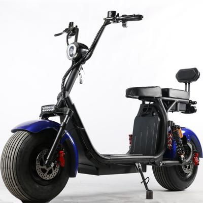 China Dual Bateria Citycoco Big Wheel Scooter Elétrico 1000W Com Freio de Disco Hidráulico à venda