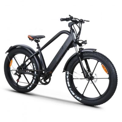 China 48V 350W Electric Bicycle 48V 10Ah Electric Bike 26*4.0 All-in-one Wheel Fat Tire Ebike Electric Mountain Bike for sale