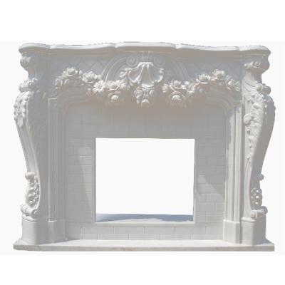 China Competitive Price Modern Polished Manufactured Top Quality Marble Fireplace Stone For Floor And Wall Table for sale