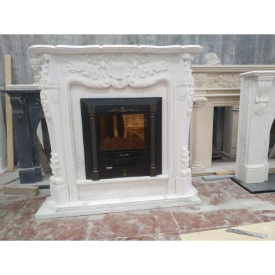 China Competitive Price Modern Polished Manufactured Top Quality Marble Fireplace Stone For Floor And Wall Table for sale