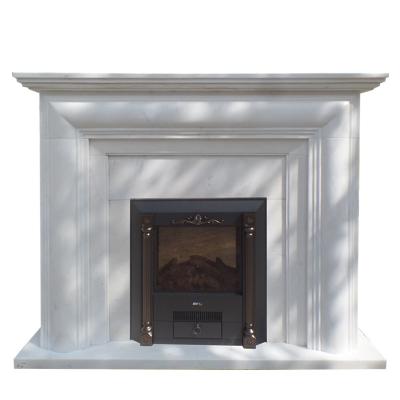 China Competitive Price Modern Polished Manufactured Good Quality Marble Fireplace Interior Decoration For Floor And Wall Table for sale