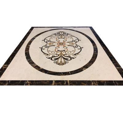 China Modern Stone Entrance Hallways Hot Sales Marble Water-jet Indoor Dining Table for sale