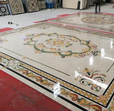 China Marble Onyx Customized Traditional Wall Modern Polished Waterjet Waterjet Jet Hallways Entryway Price Square for sale