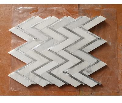 China Competitive Price Modern Polished Built Good Quality Gray Marble Stone For Mosaic for sale