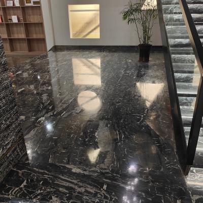 China Modern Dark Flower Marble Flooring Marble Slab China Tech Support Cutting Customization for sale