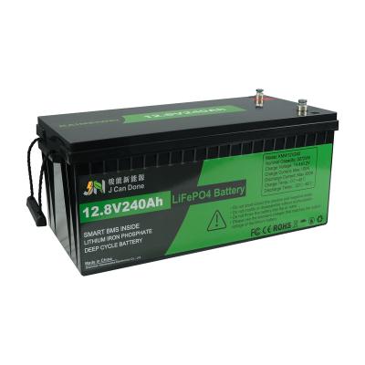 China Lifepo4 12V 240Ah LiFePO4 Renewable Battery Pack Battery Household Rack Mount Lifepo4 Solar Powered Lithium Ion Battery Pack for sale