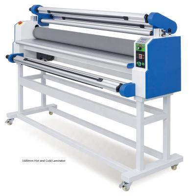 China 1.6m Automatic Feeding Large Format Wide Laminating Machine Pneumatic Electric Hot and Cold Materials A3 Laminator forAdvertisement for sale