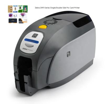 China Original Color Zebra ZXP3 Series Single/Double Side ID PVC Smart ID Card Printer Plastic For Workers Card Student Card for sale