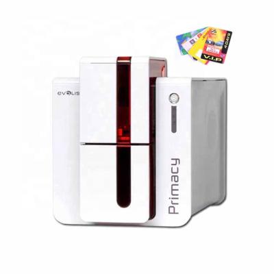 China Guangzhou Primacy Double Sided Color PVC Evolis Plastic ID Card Printer For Membership Access Student Work Card for sale