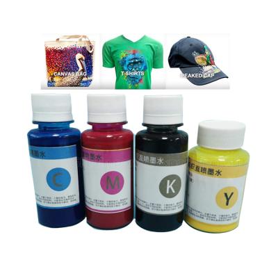 China Guangzhou 100ml Digital Textile Ink Garment Quick Dry Printing Ink For 3D T-shirt Machine Epson R1800 R1900 F2000 1390 Printer for sale