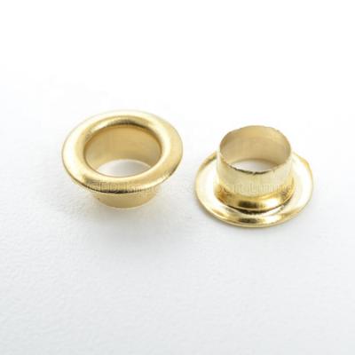 China 2020 Hot Sale 5.5mm Ring Grommet Metal Grommet Nickel Free Copper Plated Button Hole Brass Without Gasket Price for sale