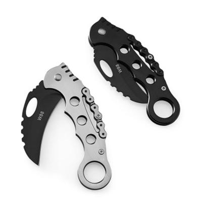 China Factory Direct Outdoor Camping Creative Personality Scimita Mini Knife Portable Metal Folding Knife Eco-friendly for sale