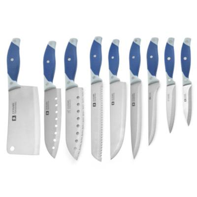 China 2021 Sales Nice Quality Viable Hot Goods 9 Pieces Stainless Steel Forged Kitchen Knives for sale