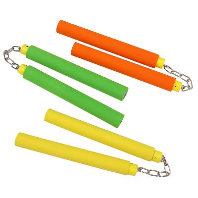 China Professional Kids Sponge Nunchaku Novice Beginner Training Taekwondo Martial Arts Foam Fitness Sponge Safety Nunchaku for sale