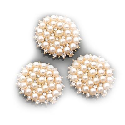 China Eco-Friendly Sustainable Dry Cleaning Custom Design Gold Metal Rhinestone Bead Sewing Accessory Garment Suit Coat Uniform Leg Button Te koop