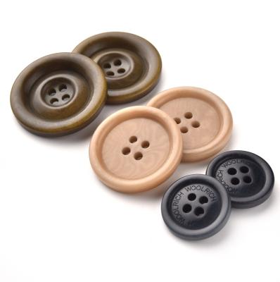 China Dry Cleaning Low Price Manufacturer Natural 4-Holes Corozo Button Men Women Shirt Clothing Buttons for sale