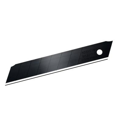 China Open Width 0.7MM Thickness 18MM Slide Aid Knife Black Laster Utility Blade With SK2 for sale