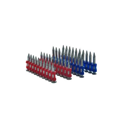 China Steel Fasteners Drive Pin Hardened Steel Concrete Step Leg Shooting Nail Gas Nails for sale