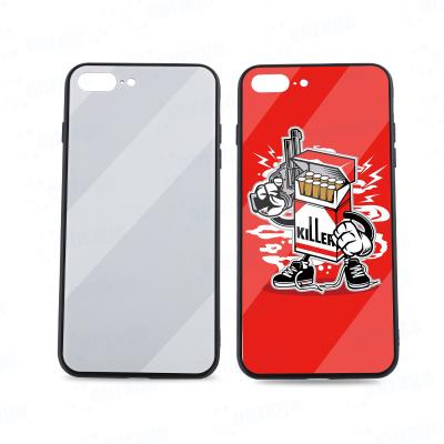 China Eco-friendly 3D Sublimation Plastic Glass Phone Case For Heat Transfer Custom Tempered Glass 2d Sublimation Phone Case For iPhone 11 12 pro for sale