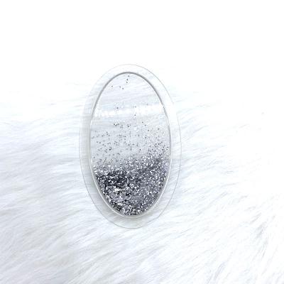 China Agriculture Quicksand Liquid Glitter Charm Box For Cosmetics Contact Glass Glitter Quicksand Case Container Wholesale Exquisite Box for sale