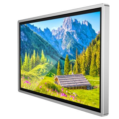 China Wall Mounted LCD Video Business Lobby Advertising Display Screen 43 Inch HD Touch Capacitive Advertising Machine for sale