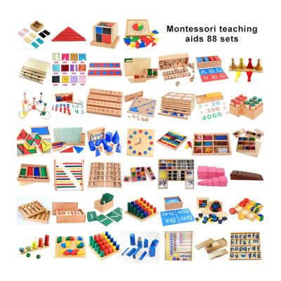 China Inactive Educational Cheap Sensory Classroom Teaching Aid Waldorf Montessori Wooden Materials For Toddler Playsets for sale