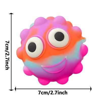 China Trendy Silicone Stress Balls Stir Toys Wacky Way Sensory Stir Toy Pops Bundle Autism Sensory Noises Stir Toy Keychain for sale