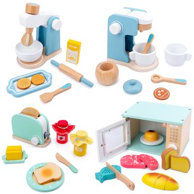 China Eco-friendly Wooden Kitchen Pretend Play Toy Toaster Cooking Toys Kitchen Cooking Tools Toys for sale