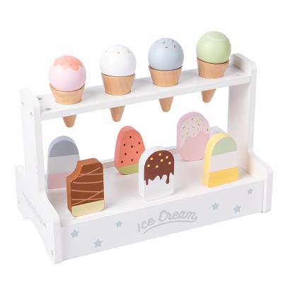 China Non-Toxic Eco-friendly Simulation Ice Cream Toy Pretend Role Play Kitchen Toys Ice Cream Shop Toy for Boys and Girls Gift for sale