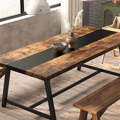 China (Other) Tribesigns 70.87 Inch Rectangular Wooden Waterproof Anti Scratch Wear Resistant Adjustable Dining Table for sale