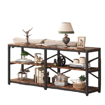 China (Size) Tribesigns Adjustable Console Table Rustic Sofa Table with Storage Shelves 3-Tier Industrial Hallway Entry Table for Living Room for sale