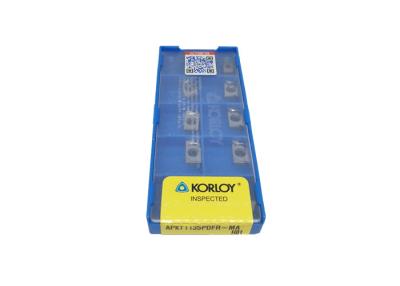 China KORLOY Carbide Inserts For Aluminum Silver Color APKT1135PDFR-MA H01 for sale