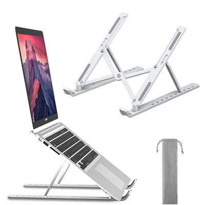 China Notebook Aluminum Foldable Stand (Height) Riser Portable Adjustable Computer Stand for MacBook Air pro for sale