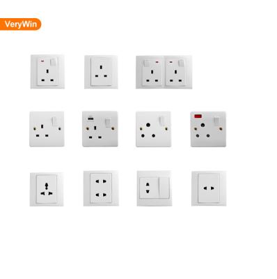 China Touch Screen Light Wall Switch High Quality British Standard Wall Socket for sale