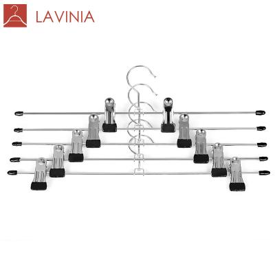 China Durable Metal Hangers With Clips, Portable Bulk Wire Coat Hangers for sale