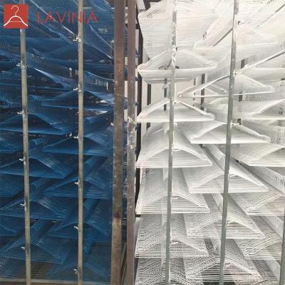 China LAVINIA Laundry Galvanized Wire Coastal Coating Hanger Powder Metal Coating Hangers for Dry Cleaners for sale