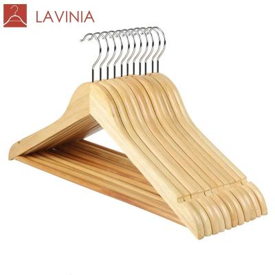 China Wholesale Durable Chinese Factory Coat Hanger High Quality Hot Wooden Coat Hangers For Clothes Stands for sale