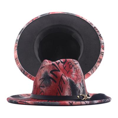 China Fashion \Leopard Monochrome Overflowed Wide Fedora Hats Fedora Hat Jazz Custom Panama Gorgeous Women Factory Wholesale Comfortable\durable for sale